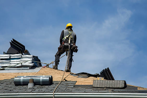 Professional Roof Replacement technician working in Matlock, IA